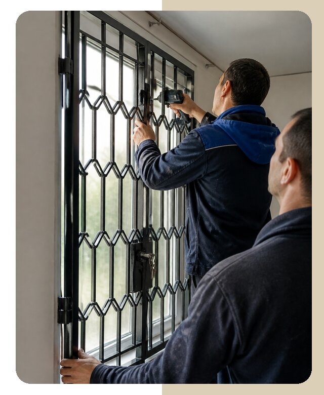 Установка распашных решеток в Каспийске цена от 6618 р. | ДвериЛегко-Ксп
