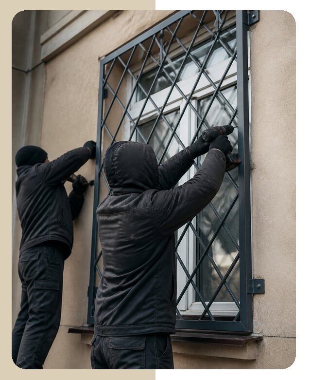 Установка антивандальных решеток на окна в Каспийске